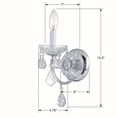 thumbnail image 5 of Crystorama Imperial 1 Light Clear Crystal Chrome Sconce - 4.75'' W x 13.5'' H x 7'' D, 5 of 6