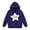 Navy, variant on GiLiling Girls Hooded Sweatshirt, Leopard Star Patch Letter Graphic Long Sleeve Hoodie Pullover Top, Loose Sweatshirts for Kids Daily Wear (Khaki, 7-8 Years)
