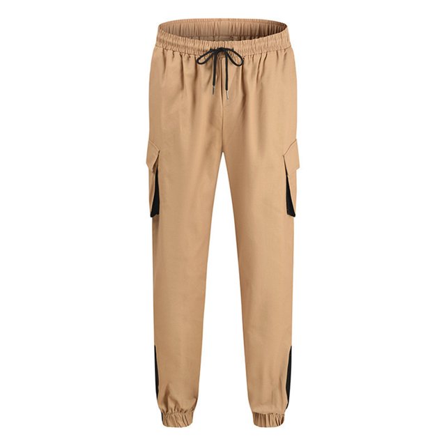 Mens Sweatpants with Flap Pockets Cinch Bottom Athletic Cargo Pants for Workout,Running,Training,Jogging,Gym