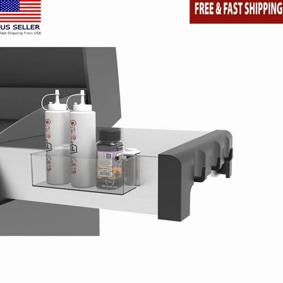 Grill Caddy Storage Tray Bbq Utensil Holder Outdoor Barbecue Accessory New