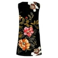thumbnail image 5 of Dyegold Sundresses for Women Casual Summer - Beach Dresses for Women Casual Summer Sleeveless Sundress Knee Length Midi Dress Boho Floral Vacation Tank Dress, 5 of 5