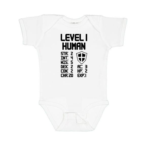 Inktastic Level 1 Human Boys or Girls Baby Bodysuit
