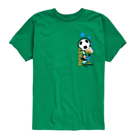 Disney - Mickey Soccer - Youth Boys Short Sleeve Graphic T-Shirt