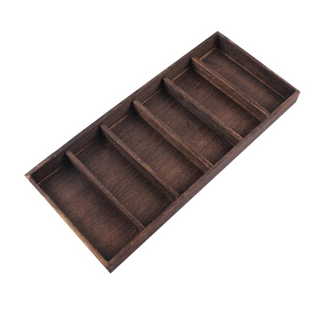 Estuche para exhibición de anteojos de terre, estuche portátil para exhibición, bandeja de almacenamiento, organizador , soporte para anteojos, 6 Rejils Marrón Oscuro Macarena Vitrina de joyería