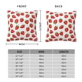 thumbnail image 2 of Yiaed Strawberries Print Pillow Covers Super Soft Decorative Square Throw Pillow Covers Case Cushion Covers for Sofa Couch Bedroom Car Decor（No pillow core）-24"x24", 2 of 7