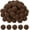 Brown, variant on 1inch Pom Poms for Crafts, 200pcs Small Pompoms for Crafts Mini Puff Balls Bulk High Elasticity Fuzzy Balls for Hats Christmas Art DIY