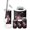 Color 3, variant on Gothic Bathroom Accessory Set 6 Piece Castle Misty Mountain Cliff Horse Carriage Foggy Road Dark Trash can, Toothbrush Holder, Toothbrush Cup, Soap Dispenser, Soap Dish, Toilet Brush Holder
