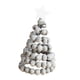 thumbnail image 5 of Árbol de Navidad artificial para fiestas, 10 x 17 cm, hecho a mano. Gris, 5 of 9