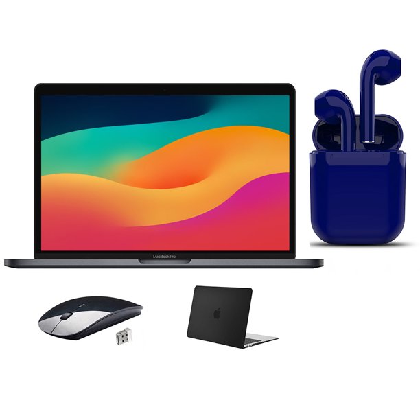 MacBook Pro Apple 13,3" c/ Touch Bar, Proc. Core i5 3,1 GHz, 8GB RAM, SSD 512GB, Pack Restaurado: Auric. Bluetooth USA Essentials, Estuche Negro, Mouse Inalám. Envío Urg. Cert. 2 Días (Reacond.)