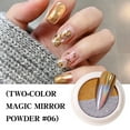 thumbnail image 1 of Iumwxz Manicure Solid Mirror Powder Two-color Shot Powder Titanium Powder, 1 of 2
