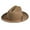 Brown, variant on Pork Pie Hats for Men/Women 100% Wool Felt Hat Panama bow felt hat
