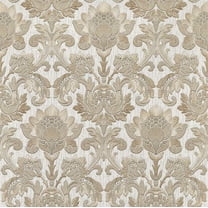 Brewster Dis Scudo Beige Damask Wallpaper, 21-in by 33-ft, 57.8 sq. ft