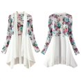thumbnail image 2 of JANDEL Women Long Chiffon Blouse Shirts, Female Cardigan Sunscreen Shirts Floral Printed Ladies Blouses Jackets 5 Colors, 2 of 6