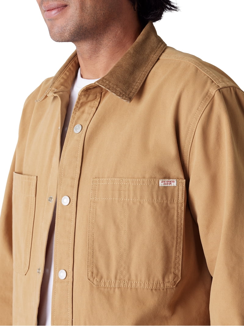 ジャケット・アウター CAL O LINE UTILITY SHIRT NIRVANA Levi Strauss Signature Men's Utility Corduroy Collar Shirt Jacket