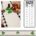 thumbnail image 2 of St Patrick Table Runner 71 inches Long St.Patrick''s Day Lucky Shamrock Gnomes Green Buffalo Plaid Kitchen Table Runner for Dining Table linen table runners for Party Home Decoration 13.8 x71 inch, 2 of 6