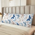 thumbnail image 6 of Picia Butterfly Body Pillow Cover - Super Soft Microfiber 20x54 Body Pillow Case - Envelope Closure, Wrinkle, Stain Resistant Body Pillow Cover,Elegant Bedding, 6 of 8