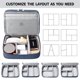 thumbnail image 3 of Bolsa organizadora de cables de viaje, caja de accesorios electrónicos, bolsa portátil de almacenamiento de cables de doble capa para, 3 of 5
