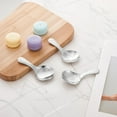 thumbnail image 5 of Topboutique 7 Pcs Stainless Steel Mini Spoons Short Handle Spoons Small Milk Powder Spoons Ice Cream Spoon Seasoning Spoon Round Spoons for Honey Coffee Tea Dessert,Silver 3.7 inch Long, 5 of 5