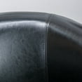 thumbnail image 4 of Noble House Arden Black Bonded Leather Swivel Club Chair, 4 of 4