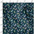 thumbnail image 2 of Soimoi Blue Cotton Jersey Fabric Wild Animal Decor Fabric Printed BTY 58 Inch Wide, 2 of 5