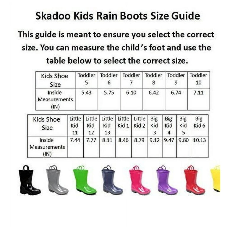 Kids rain boots size 2 hotsell