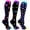 Colorful Printed, variant on 3 Pack Compression Socks Unisex Colorful Patterned Graduated Quick Dry Breathable Leg Support Stockings for Running Cycling Travel