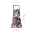 thumbnail image 2 of EGNMCR Kitchen Gadgets, Kitchen Accessories Women Waterproof Adjustable Cute Floral Kitchen With Pockets Water Oil Proof Cooking Baking For Women Adult Server Work Restaur Polyester apron, 2 of 6