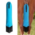 thumbnail image 3 of Bag with Fringe, Tail Wrap Protection, Long Tail Decoration, Blue, 3 of 8