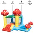thumbnail image 3 of Canddidliike Inflatable Jumping Castle for Kids Toddler, Mushroom Pattern Bouncer with Slide and Water Pool, Without Blower, 3 of 6
