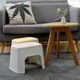 thumbnail image 4 of GUOOL Small Bench Household Plastic Stool Bathroom Stool Children Stool L Pink L, 4 of 9