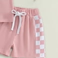 thumbnail image 4 of NOLDARES Toddler Baby Boy Summer Outfits Short Sleeve Embroidered T Shirt Tees + Striped/Plaid Shorts Infant Clothes Set Blazer,2-3 Y, 4 of 6