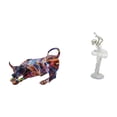 thumbnail image 1 of Estatua de toro de resina, figura de bailarina, escultura pintada a mano, adorno de escritorio, decoración moderna, material de resina, adecuado para, 1 of 8