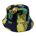 thumbnail image 1 of Coofit Chapeau Bob d'Été Réversible en Coton à Motif de Fruits, Chapeau de Soleil Mode, Casquette Bob pour Voyage, 1 of 10