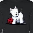 thumbnail image 4 of Inktastic Westie with Ball Long Sleeve T-Shirt, 4 of 5