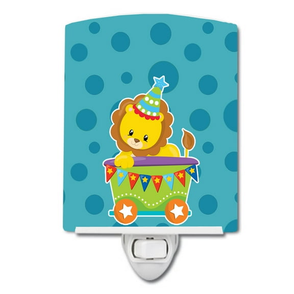 Caroline's Treasures BB8707CNL Circus Lion Train Car Ceramic Night Light, 6x4x3", multicolor