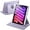 Purple, variant on JETech Rotating Case for iPad mini (A17 Pro, 2024 Model, 7th Generation) / mini 6 (2021 Model, 6th Generation) with Pencil Holder, 360 Degree Rotation Protective Stand Cover Clear Back (Black)