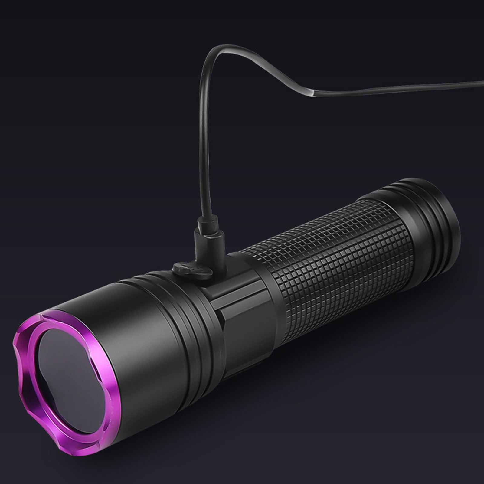 Rechargeable Blood Tracking Flashlight 2000 Lumens Ultra Bright Led For Night Hunting, 365Nm Uv Wavelength Blood Detection Pet Stain Checking, Waterproof Aluminum Alloy Long