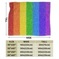 thumbnail image 3 of Kll Fleece Blanket Plush Throw Blanket Colorful Glitter Rainbow,Soft Fuzzy Cozy Flannel Blanket For Couch Sofa Bed.(40"X30"), 3 of 9