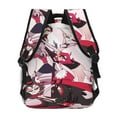 thumbnail image 2 of Hazbin Hotel Animation Backpack Shoulders Laptop Daypack Student School Bag Satchel Bookbag Unisex Travel Bag Rucksack Knapsack, 2 of 5