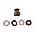 thumbnail image 2 of Juego de ligas espiral y pinza café, mujer ADORN Juego de ligas y pinza, 2 of 5