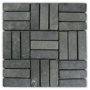 Grey Weave Stone Mosaic Tile