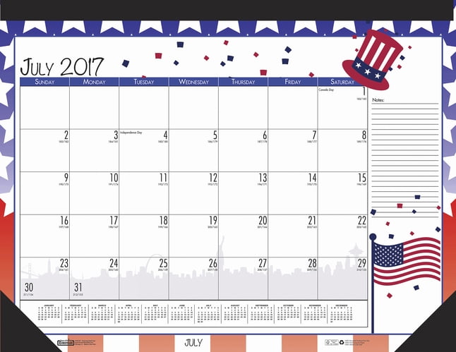 Buy House Of Doolittle Seasonal Desk Pad Calendar 22x17