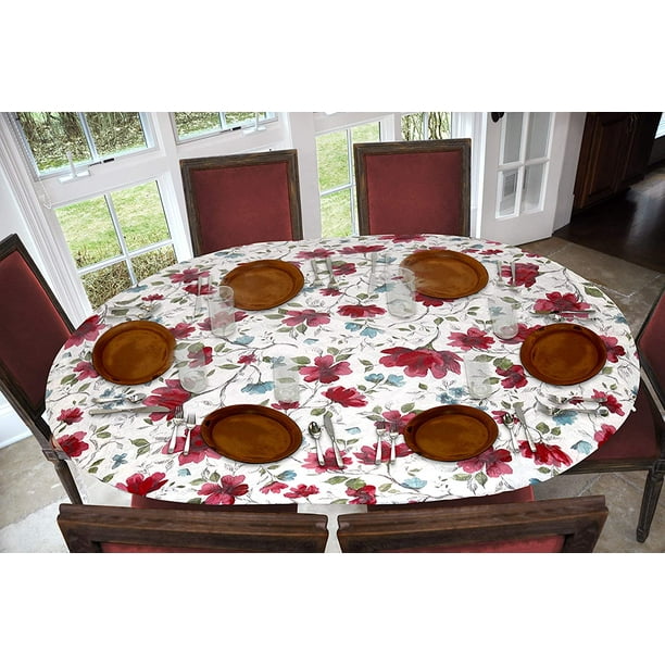 Covers For The Home Deluxe Elastic Edged Flannel Backed Vinyl Fitted