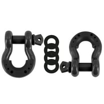 Borne Off-Road 3/4" Steel D-Ring Shackle Set 2 Pieces Gunmetal