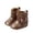 Brown, variant on Baby Boots Soft Non Sole Western Style Cowboy Boots Warm Thickened Toddler Shoes ,12-15 Mouths