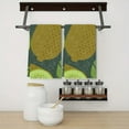 thumbnail image 2 of Eveokoki Fruit Kitchen Towels Dish Towels, 16 x 24 Inch Kiwi Leaves Flowers Ultra Absorbent Drying Cloth Tea Towels for Cooking Baking Set of 2, 2 of 5