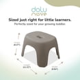 thumbnail image 3 of Dolu Nuve Kids Non-Slip Step Stool Toddler Helper for Bathroom, Stone Grey, 3 of 8