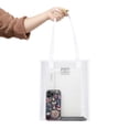 thumbnail image 4 of Bolsa Tote Popgear, Transparente, Vertical con Asas Blancas, 4 of 4