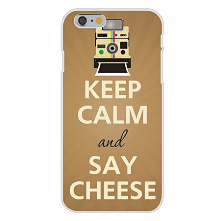 Apple iPhone 6+ (Plus) Custom Case White Plastic Snap On - Keep Calm and Say Cheese Vintage