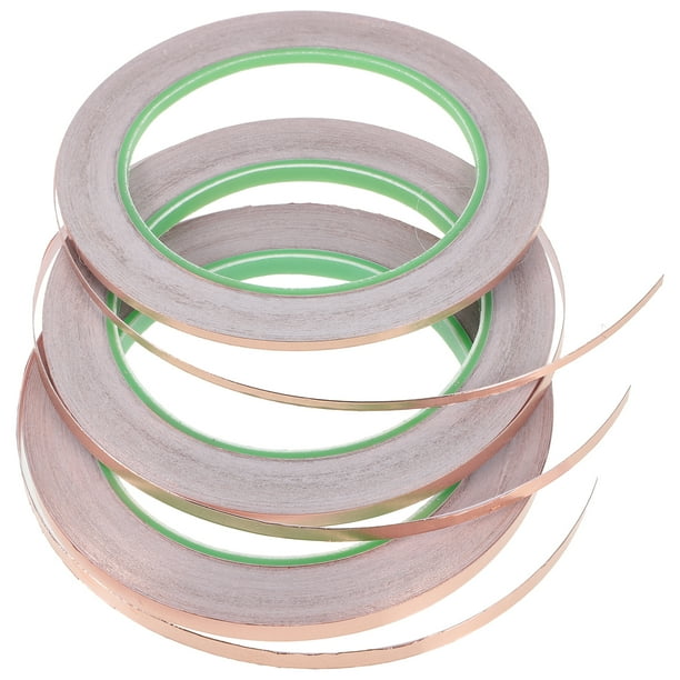 Cinta de foil de cobre de 3 rollos Cape Copper Cape Adhesive Copper Cape para reparación eléctrica